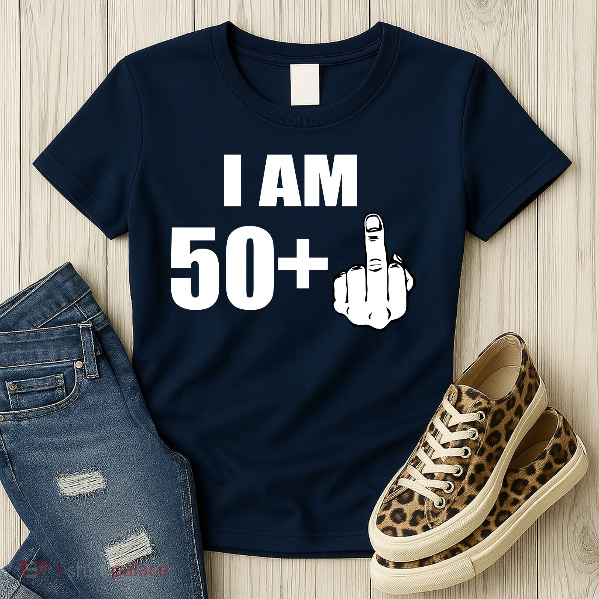 I Am 51 Middle Finger Funny 51st Birthday Women's T-Shirt