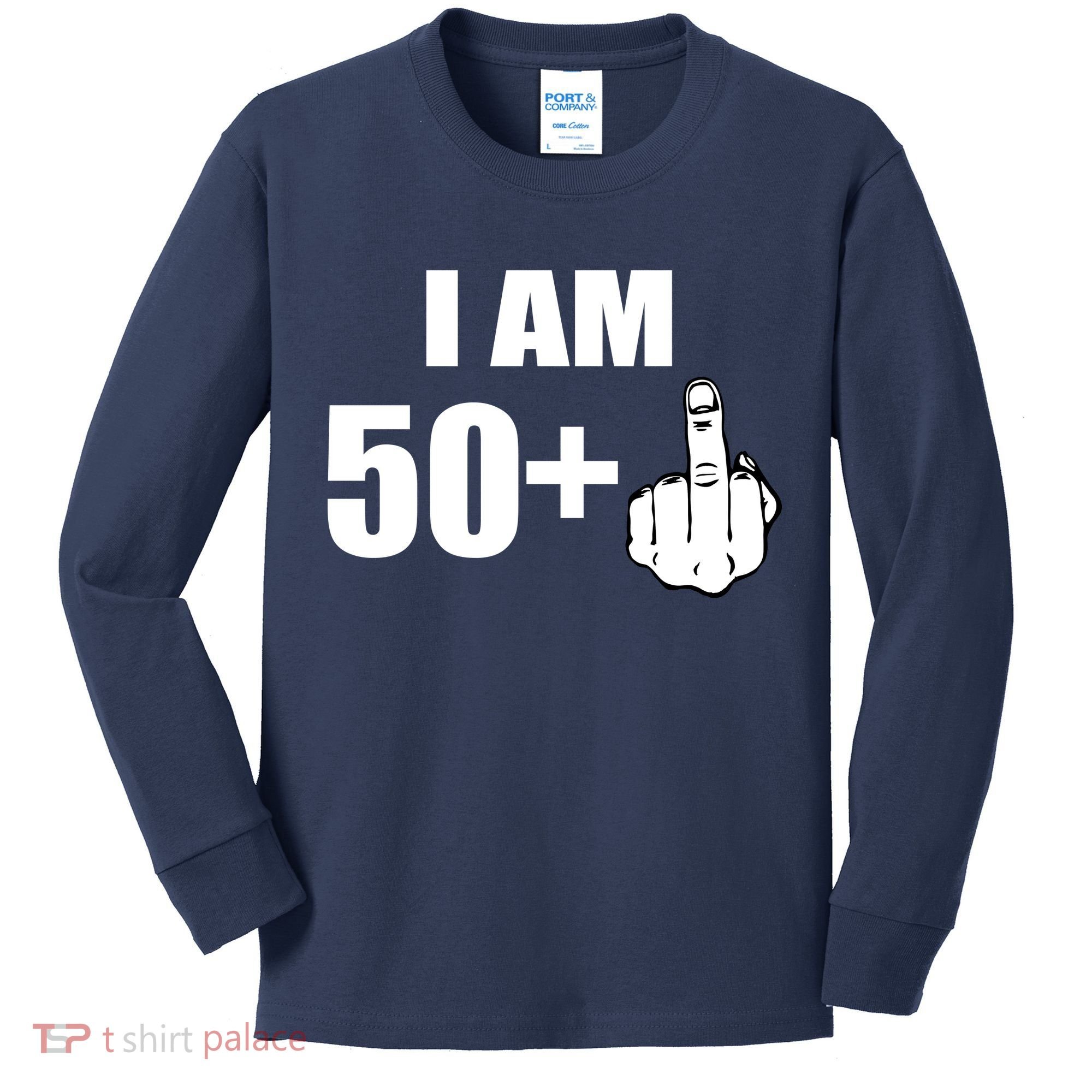 I Am 51 Middle Finger Funny 51st Birthday Kids Long Sleeve Shirt