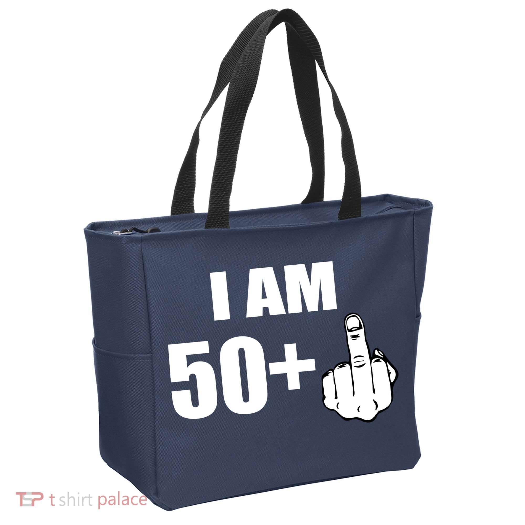 I Am 51 Middle Finger Funny 51st Birthday Tote Bag