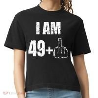 I Am 50, 49 Plus One Funny 50th Birthday 1967 Comfort Colors Boxy T-Shirt thumb 0