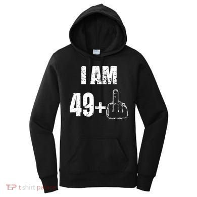 I Am 50, 49 Plus One Funny 50th Birthday 1967 Women's Hoodie