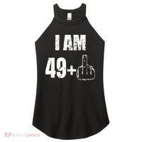 I Am 50, 49 Plus One Funny 50th Birthday 1967 Women's Perfect Tri Rocker Tank thumb 0