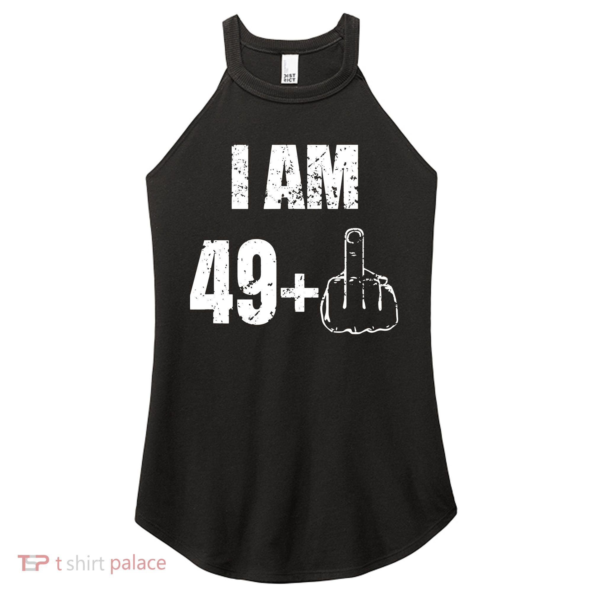 I Am 50, 49 Plus One Funny 50th Birthday 1967 Women's Perfect Tri Rocker Tank