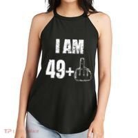 I Am 50, 49 Plus One Funny 50th Birthday 1967 Women's Perfect Tri Rocker Tank thumb 2