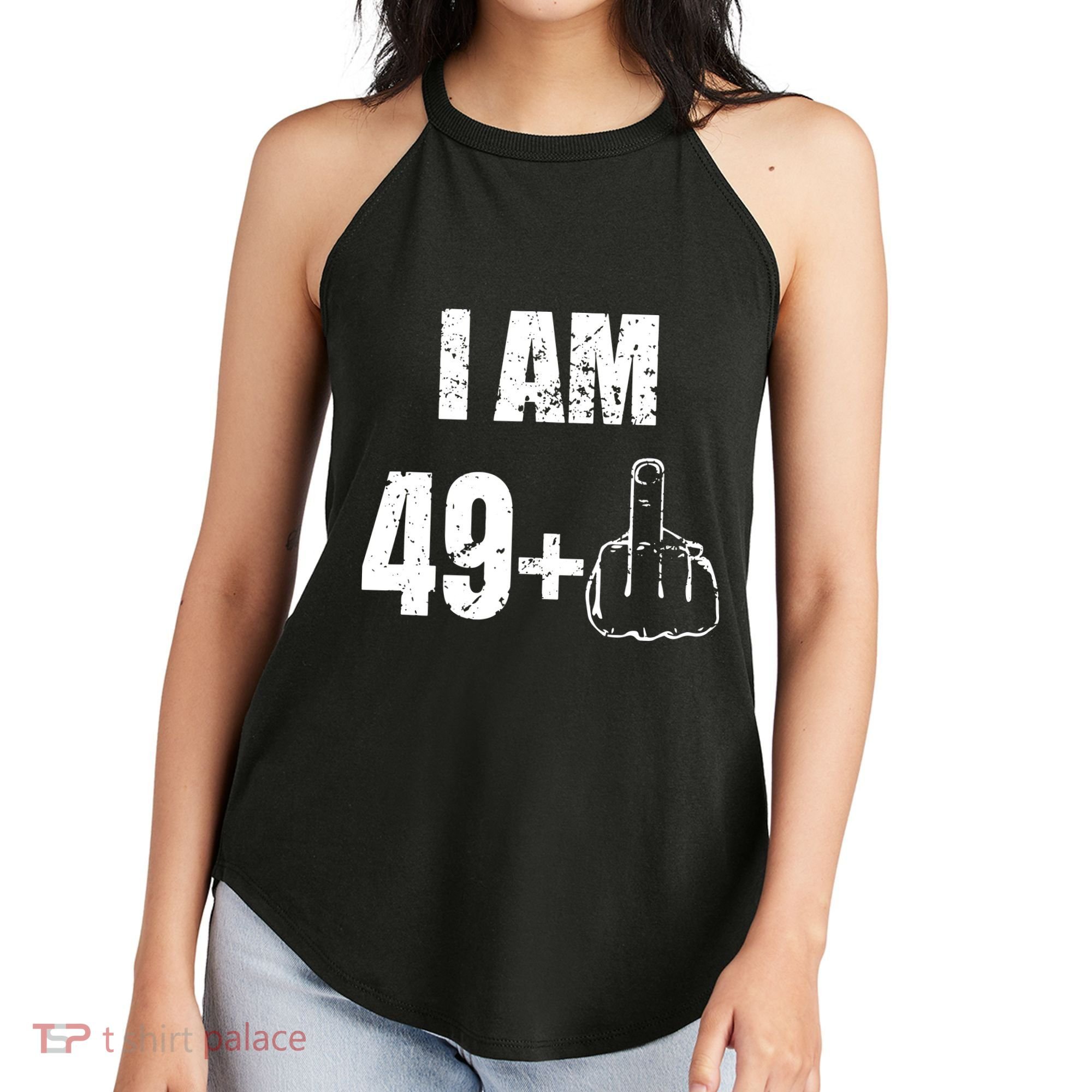I Am 50, 49 Plus One Funny 50th Birthday 1967 Women's Perfect Tri Rocker Tank