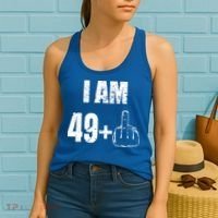 I Am 50, 49 Plus One Funny 50th Birthday 1967 Women's Tank Top thumb 2