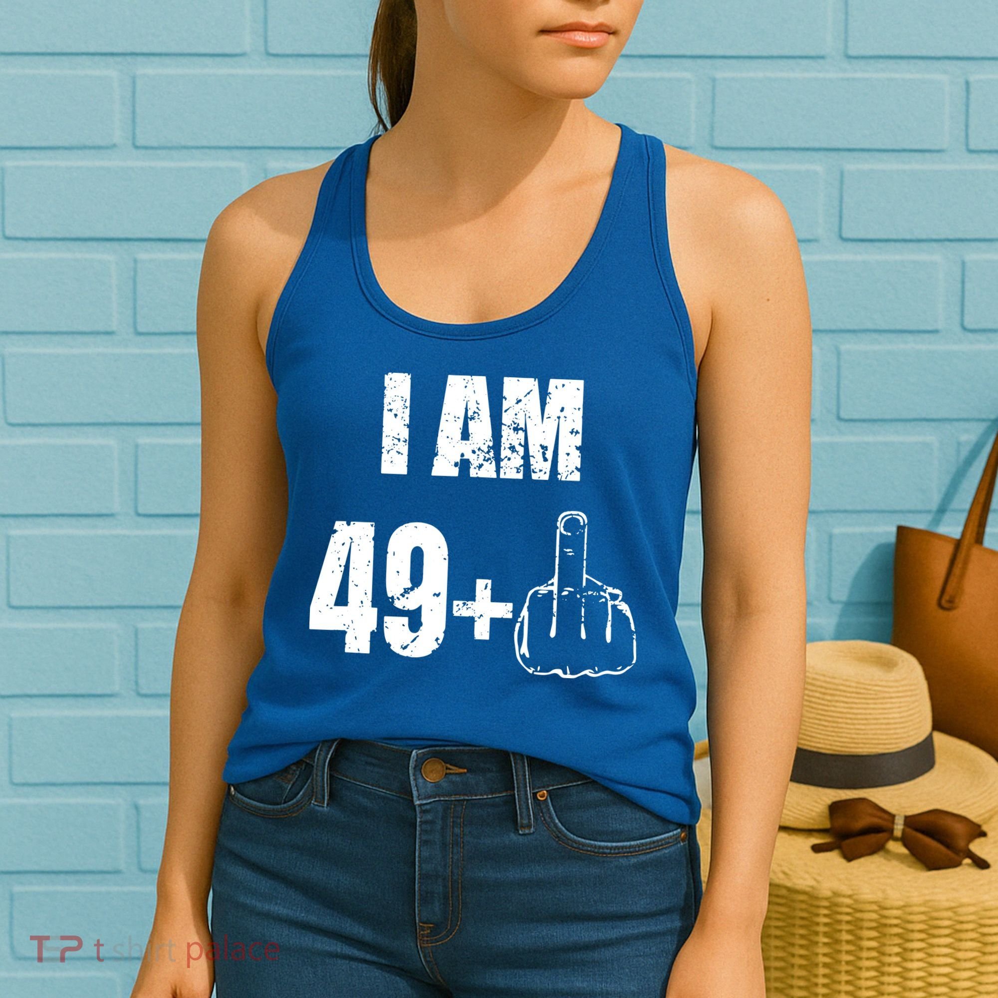 I Am 50, 49 Plus One Funny 50th Birthday 1967 Women's Tank Top