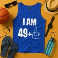I Am 50, 49 Plus One Funny 50th Birthday 1967 Tank Top thumb 4