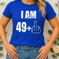 I Am 50, 49 Plus One Funny 50th Birthday 1967 Women's T-Shirt thumb 2