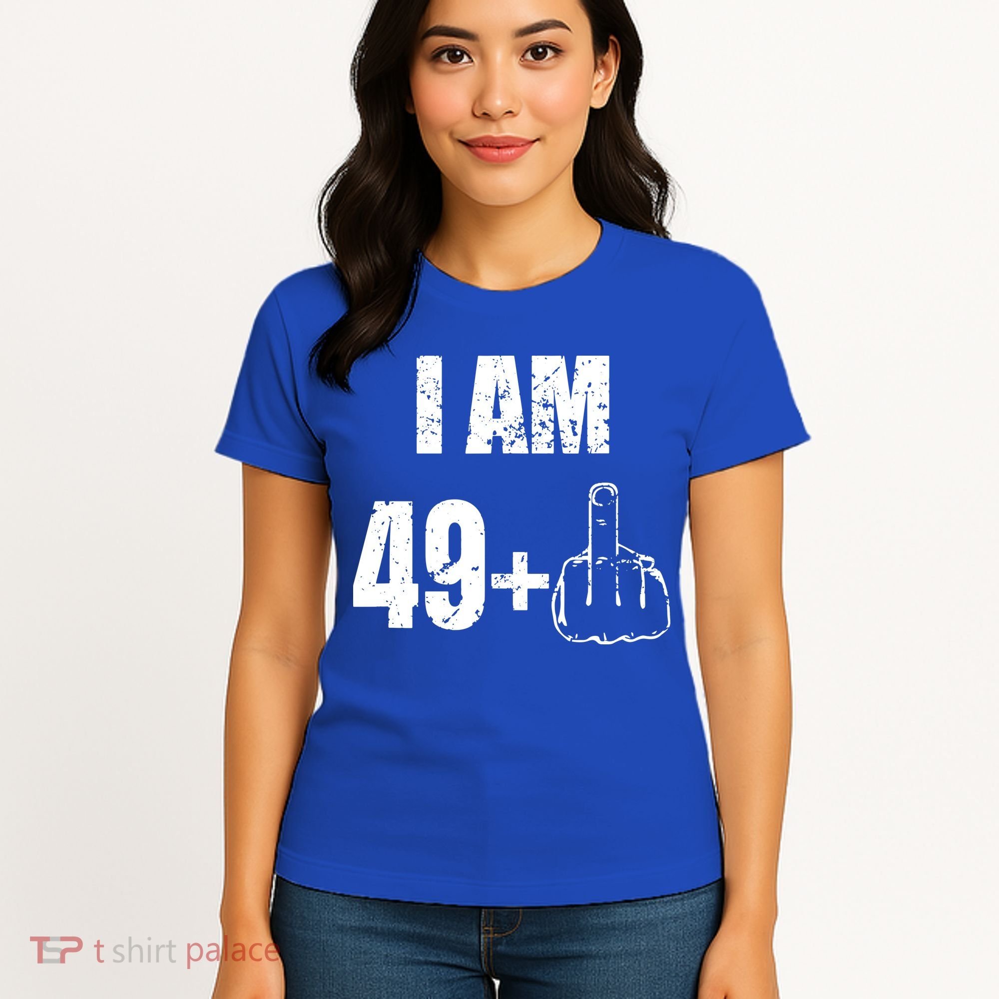 I Am 50, 49 Plus One Funny 50th Birthday 1967 Women's T-Shirt