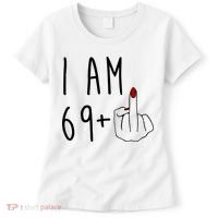 I Am 69 Plus Middle Finger Funny 70th Birthday Women's T-Shirt thumb 0