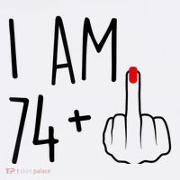 I Am 74 Plus 1 Middle Finger For A 75th Birthday For Wo Women's Hoodie thumb 2