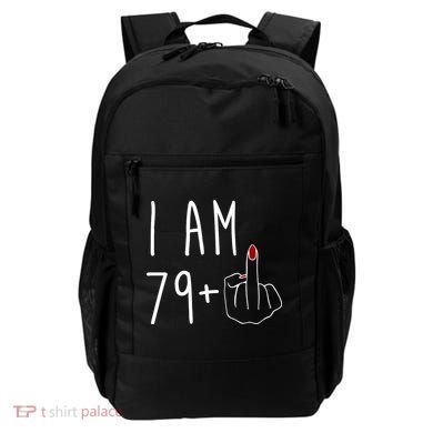 I Am 79 Plus Middle Finger Funny 80th Birthday Backpack