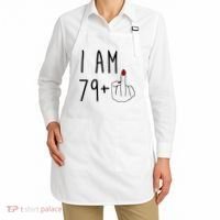 I Am 79 Plus Middle Finger Funny 80th Birthday Apron thumb 2
