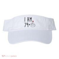 I Am 79 Plus Middle Finger Funny 80th Birthday Visor thumb 0