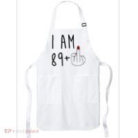 I Am 89 Plus Middle Finger Funny 90th Birthday Apron thumb 0