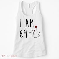 I Am 89 Plus Middle Finger Funny 90th Birthday Women's Tank Top thumb 0
