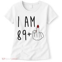 I Am 89 Plus Middle Finger Funny 90th Birthday Women's T-Shirt thumb 0