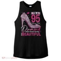 I'M A 95 Years Old Diamond 95 And Fabulous 95th Birthday Ladies PosiCharge Tri-Blend Wicking Tank thumb 0