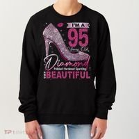 I'M A 95 Years Old Diamond 95 And Fabulous 95th Birthday Women's Sweatshirt thumb 0