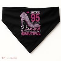 I'M A 95 Years Old Diamond 95 And Fabulous 95th Birthday USA-Made Doggie Bandana thumb 0