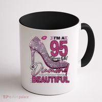 I'M A 95 Years Old Diamond 95 And Fabulous 95th Birthday Coffee Mug thumb 1
