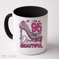 I'M A 95 Years Old Diamond 95 And Fabulous 95th Birthday Coffee Mug thumb 0