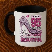 I'M A 95 Years Old Diamond 95 And Fabulous 95th Birthday Coffee Mug thumb 2