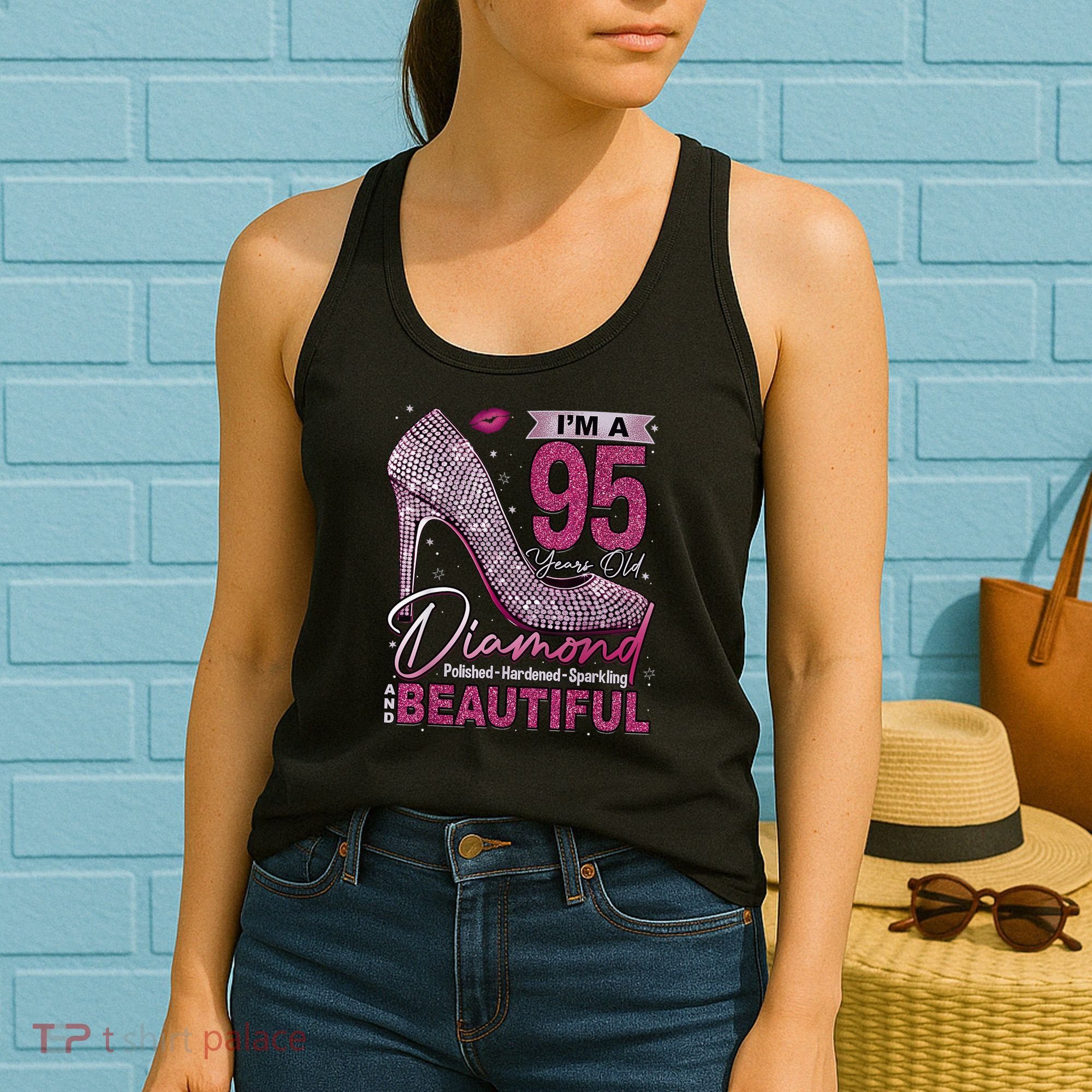 I'M A 95 Years Old Diamond 95 And Fabulous 95th Birthday Women's Tank Top