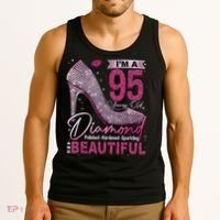 I'M A 95 Years Old Diamond 95 And Fabulous 95th Birthday Tank Top thumb 3