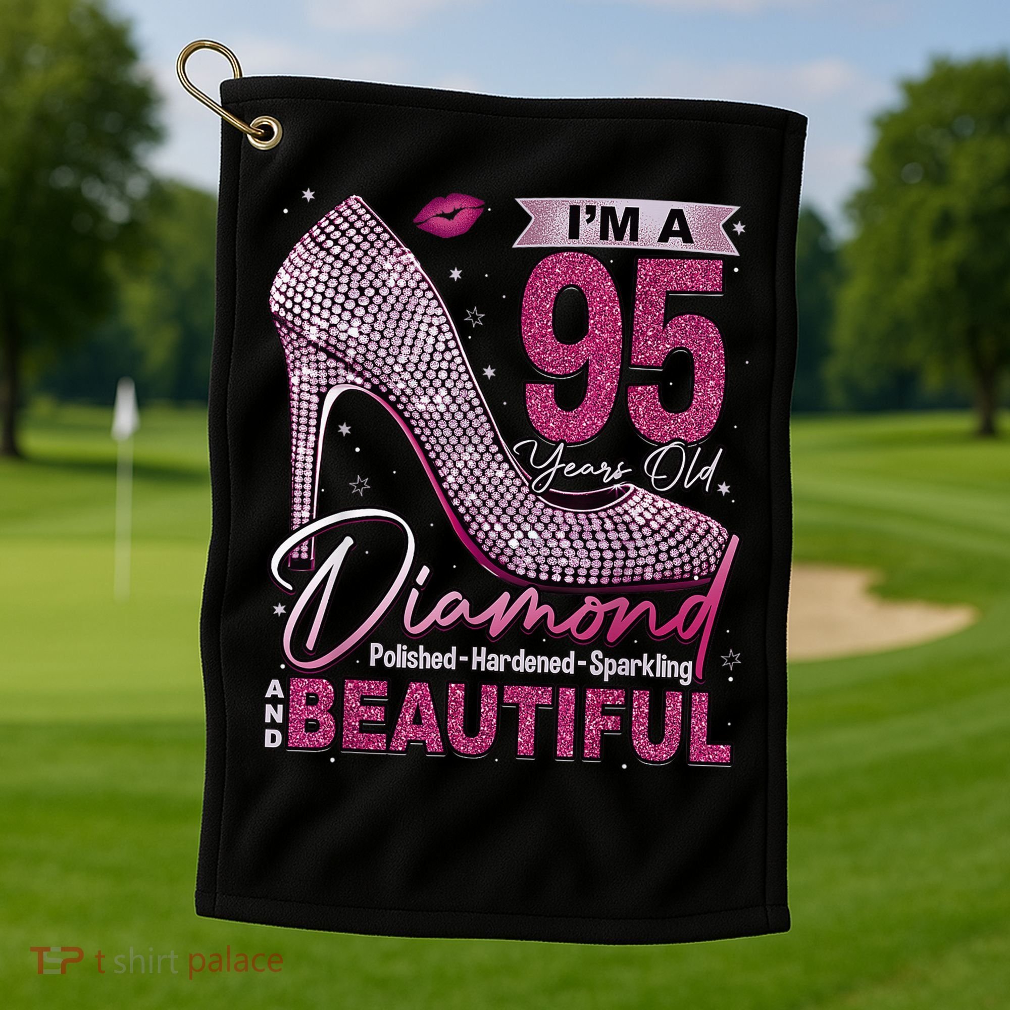 I'M A 95 Years Old Diamond 95 And Fabulous 95th Birthday Golf Towel
