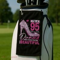 I'M A 95 Years Old Diamond 95 And Fabulous 95th Birthday Golf Towel thumb 2