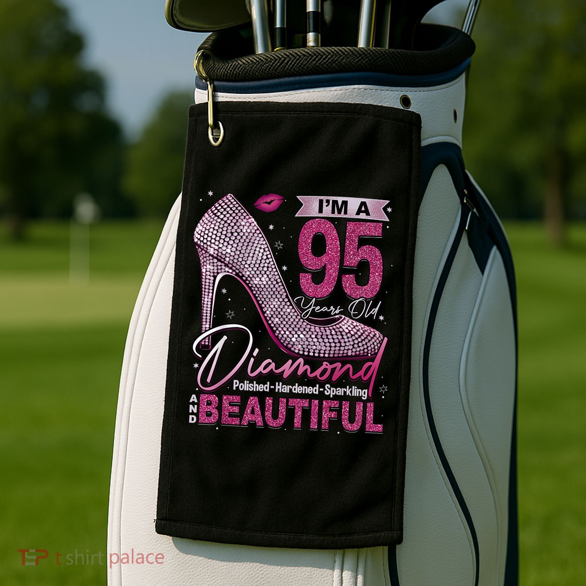 I'M A 95 Years Old Diamond 95 And Fabulous 95th Birthday Golf Towel