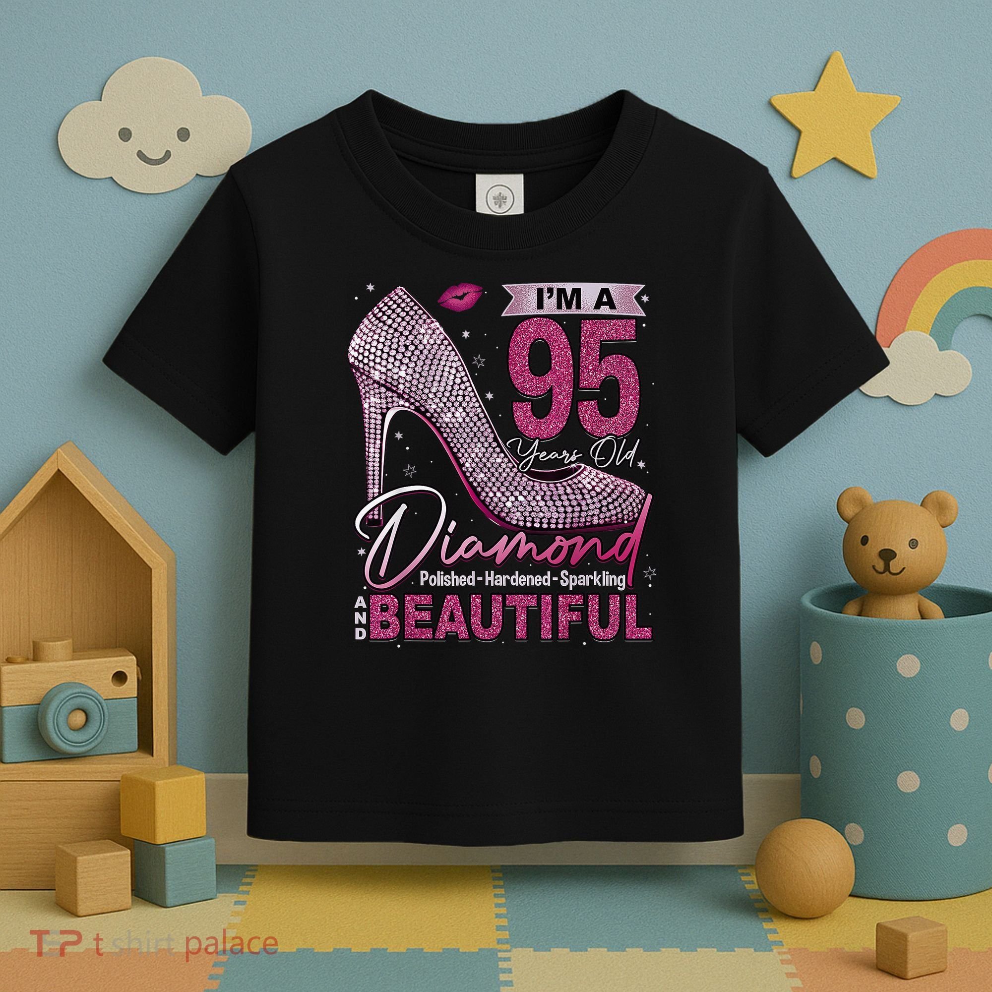 I'M A 95 Years Old Diamond 95 And Fabulous 95th Birthday Toddler T-Shirt