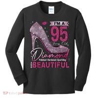I'M A 95 Years Old Diamond 95 And Fabulous 95th Birthday Kids Long Sleeve Shirt thumb 0