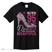I'M A 95 Years Old Diamond 95 And Fabulous 95th Birthday Kids T-Shirt thumb 0