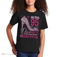 I'M A 95 Years Old Diamond 95 And Fabulous 95th Birthday Kids T-Shirt thumb 2
