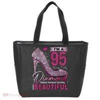 I'M A 95 Years Old Diamond 95 And Fabulous 95th Birthday Tote Bag thumb 0