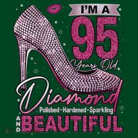 I'M A 95 Years Old Diamond 95 And Fabulous 95th Birthday Apron thumb 3