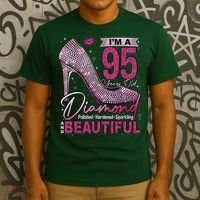 I'M A 95 Years Old Diamond 95 And Fabulous 95th Birthday T-Shirt thumb 3