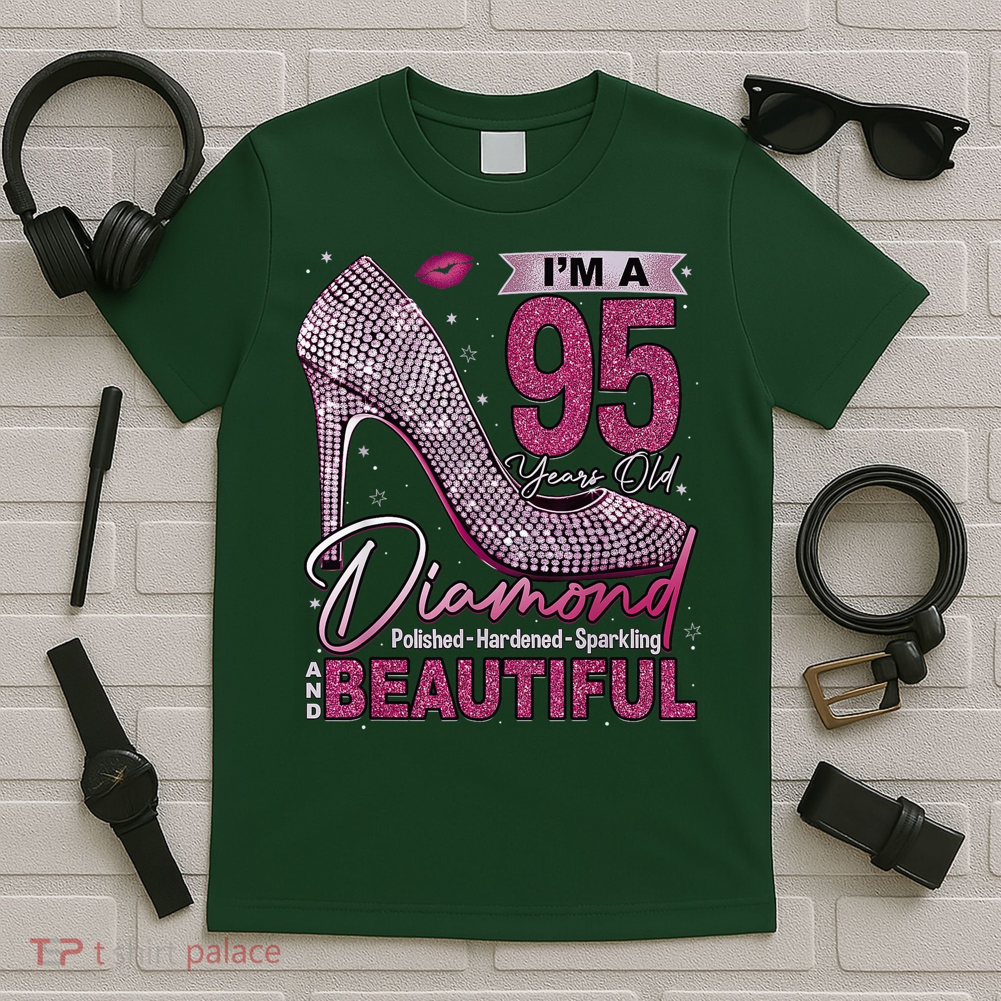 I'M A 95 Years Old Diamond 95 And Fabulous 95th Birthday T-Shirt