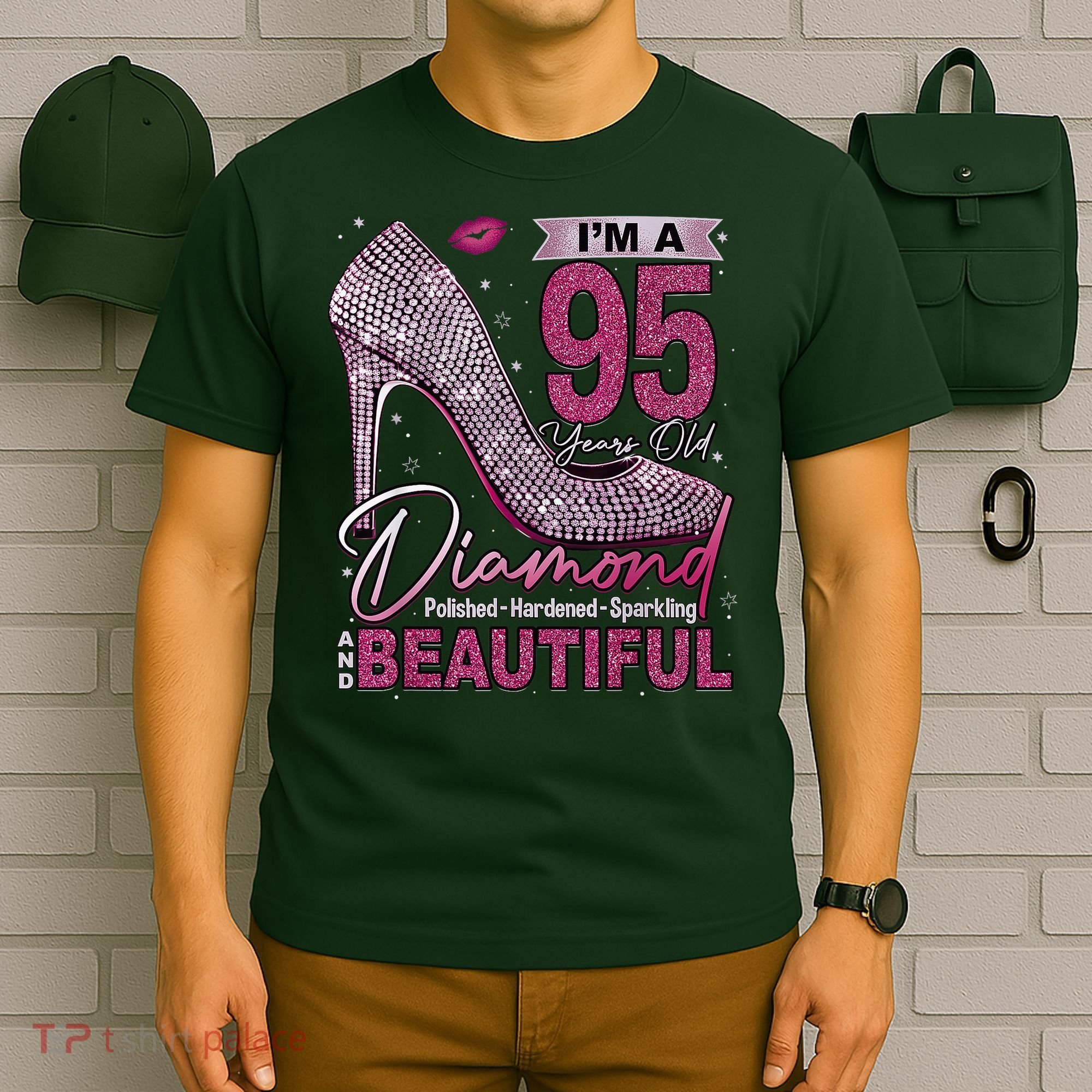 I'M A 95 Years Old Diamond 95 And Fabulous 95th Birthday T-Shirt