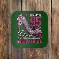I'M A 95 Years Old Diamond 95 And Fabulous 95th Birthday Coaster thumb 0