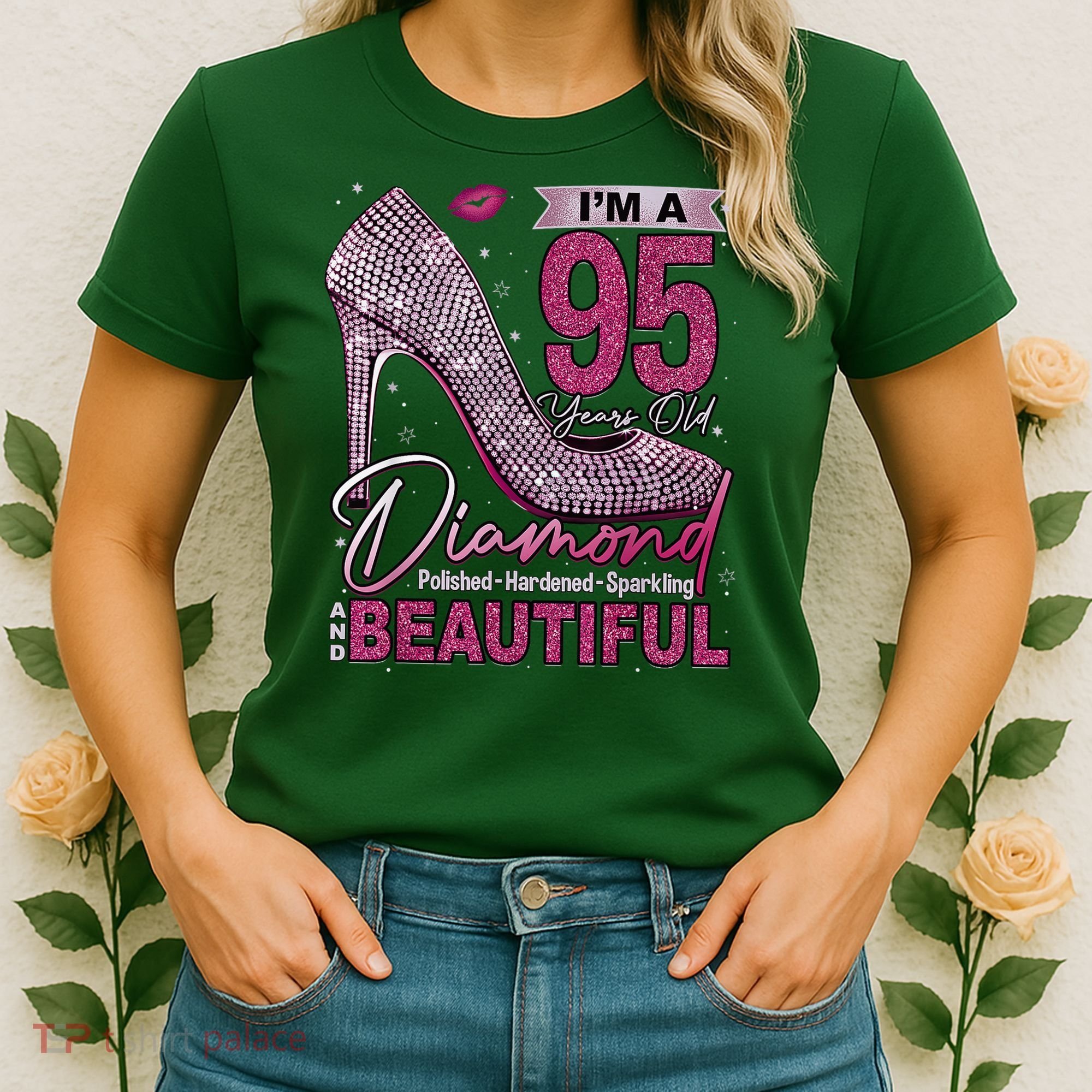I'M A 95 Years Old Diamond 95 And Fabulous 95th Birthday Women's T-Shirt