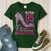 I'M A 95 Years Old Diamond 95 And Fabulous 95th Birthday Women's T-Shirt thumb 3