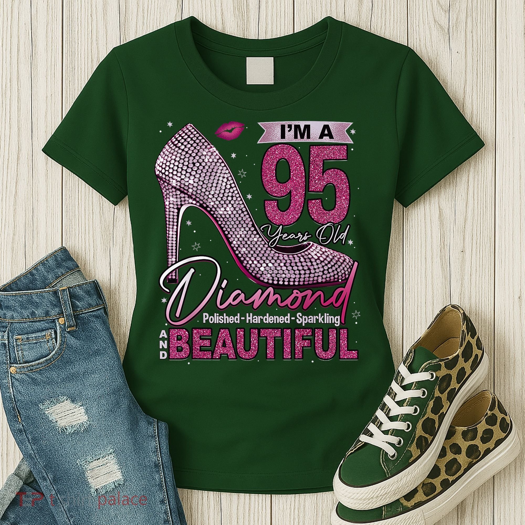 I'M A 95 Years Old Diamond 95 And Fabulous 95th Birthday Women's T-Shirt
