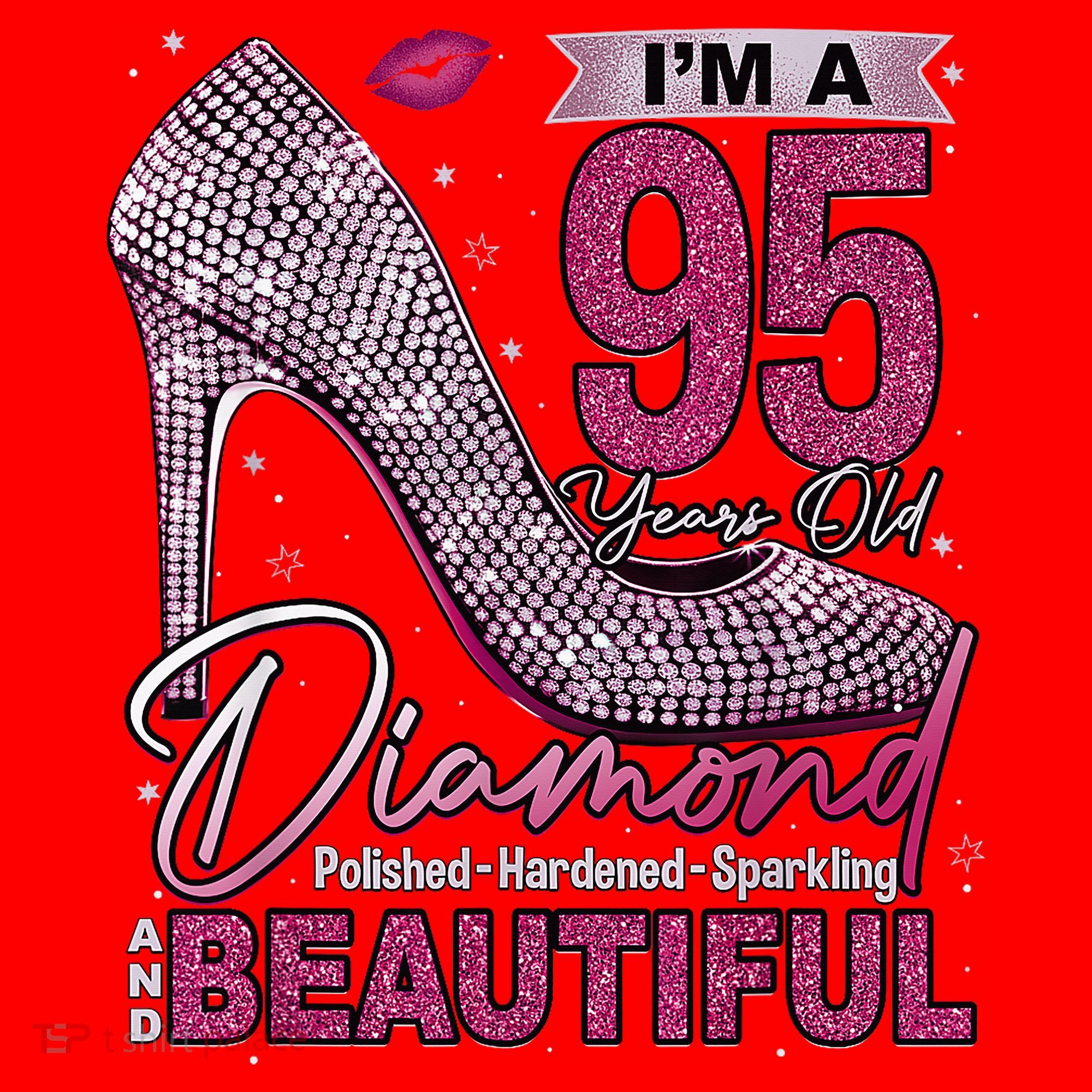 I'M A 95 Years Old Diamond 95 And Fabulous 95th Birthday Santa Hat