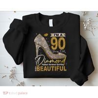 I'M A 90 Years Old Diamond 90 And Fabulous Birthday Sweatshirt thumb 2