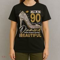 I'M A 90 Years Old Diamond 90 And Fabulous Birthday T-Shirt thumb 4
