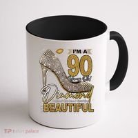 I'M A 90 Years Old Diamond 90 And Fabulous Birthday Coffee Mug thumb 1